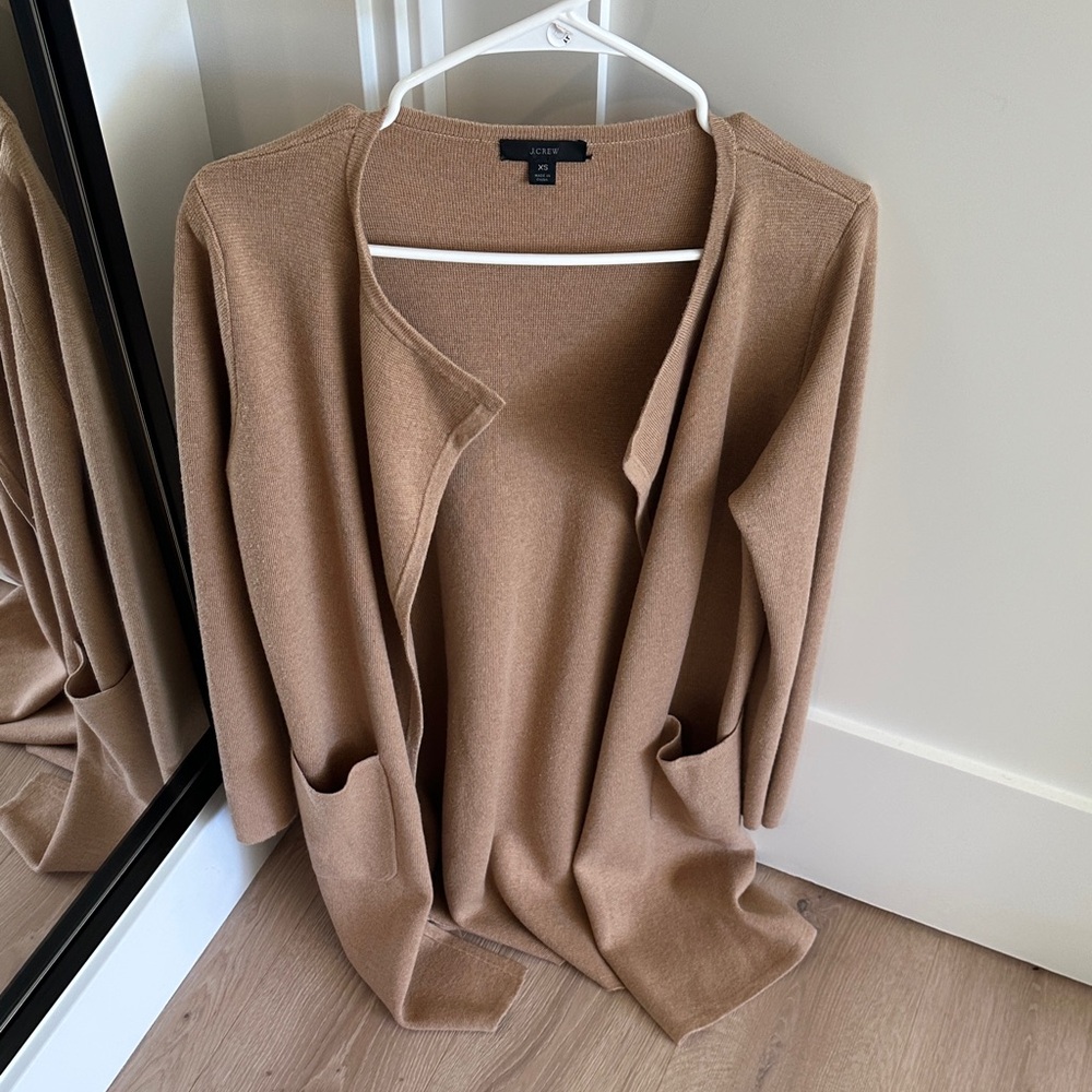 J. Crew Camel Juliette cardigan